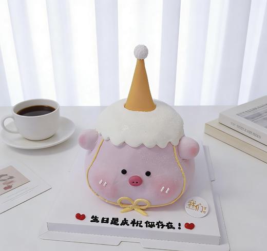 立体生日帽小猪卡通蛋糕-低糖处理无添加 商品图3