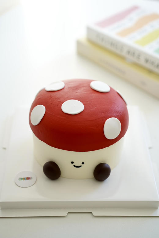 手绘奶油蛋糕 | 鲜果原味奶油 -  马里奥蘑菇 商品图0