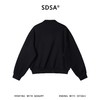 SDSA男士春夏新款痞帅男装韩版潮牌纯色斜拉链立领卫衣百搭宽松 商品缩略图4