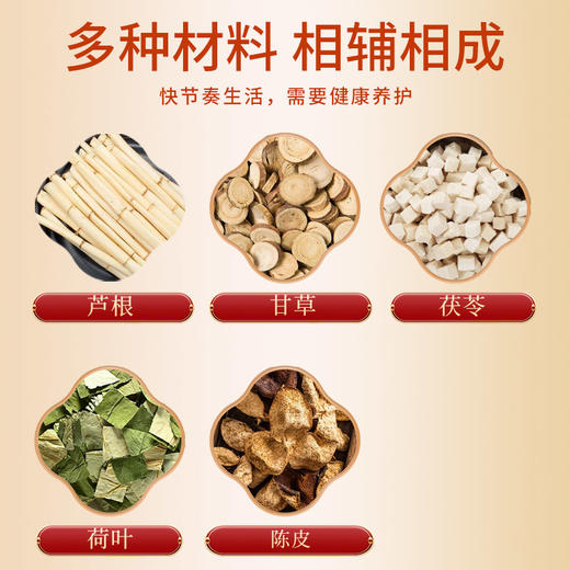 健机荷叶茯湿茶5g*10袋 商品图1