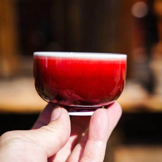 鸿运当头郎红杯，景德镇陶瓷郎红杯主人杯，送长辈高档茶具 容量100ML 商品图0
