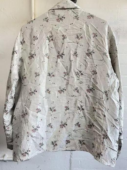 John Alexander Skelton 26SS 灰瓷白花束真丝提花夹克 商品图8