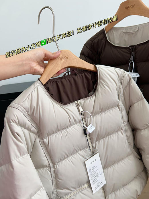 甜甜酱无领短款鹅绒服 商品图12