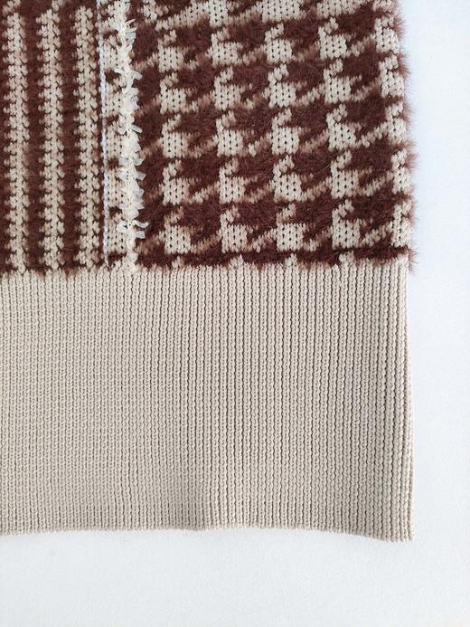 M&L早春新款女士格纹针织背心来啦！渠道高品质❗️美炸天！这款真的闭眼入吧，既现代又中古感！！！上身非常复古时髦运动系大小姐！复古时髦的极致范！！！ 商品图7