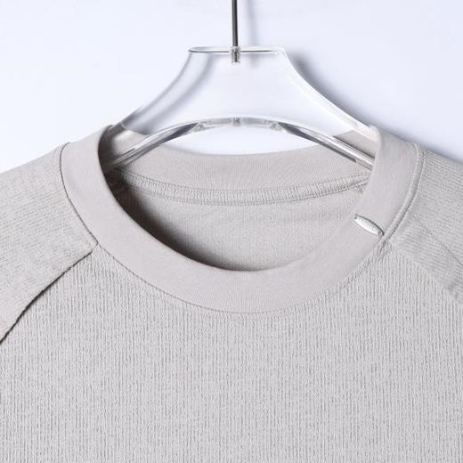 6622003SDSA男装2026新款高贵轻奢韩版肌理感圆领长袖T恤百搭时尚上衣 商品图4