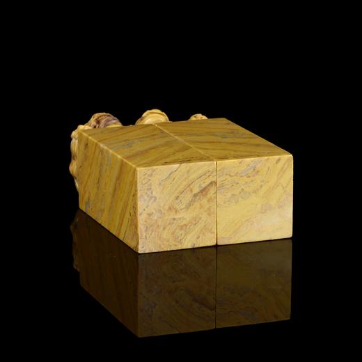 孤品17739木纹石貔貅钮对章情侣对章书画组合章姓名章闲章一对-2.5*2.5*8.8cm 商品图4