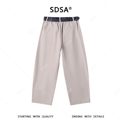 SDSA男装2026新款高贵轻奢潮牌舒适直筒休闲裤垂感百搭宽松裤子 商品图4