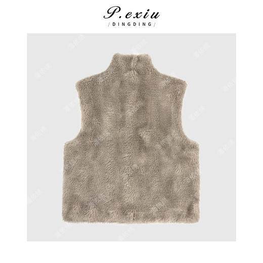 04-2潘依绣丁丁宠粉复古气质高级感保暖百搭立领无袖马甲Q96459 商品图1