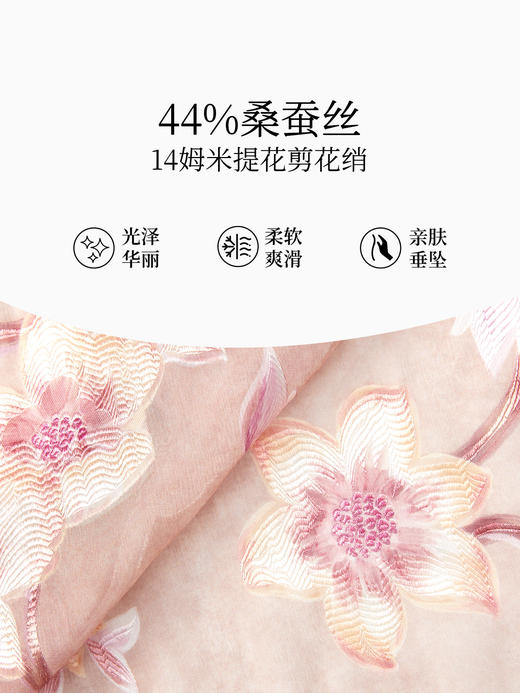 万事利定位提花长巾-繁花集 商品图2