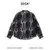 26CS15SDSA男装2026新款高贵轻奢时尚简约重工花卉立领衬衫百搭宽松衬衣 商品缩略图1