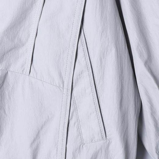 SDSA男士秋冬新款痞帅男装潮牌褶皱纯色拉链立领连帽夹克外套百搭 商品图2