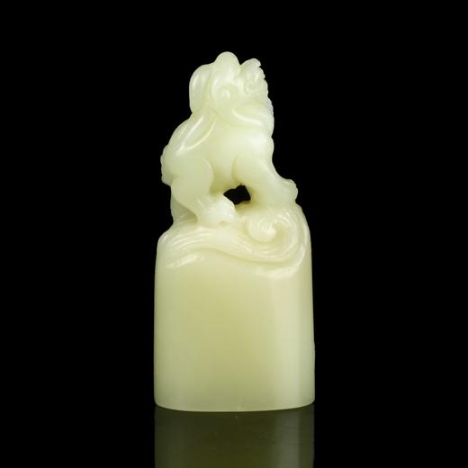 孤品17713寿山芙蓉石古兽钮随形章书画闲章质地温润-2.5*1.4*5.7cm 商品图2