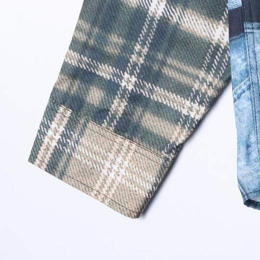 86006SDSA男装2026新款高贵轻奢美式复古撞色印花字母长袖衬衫百搭宽松 商品图4