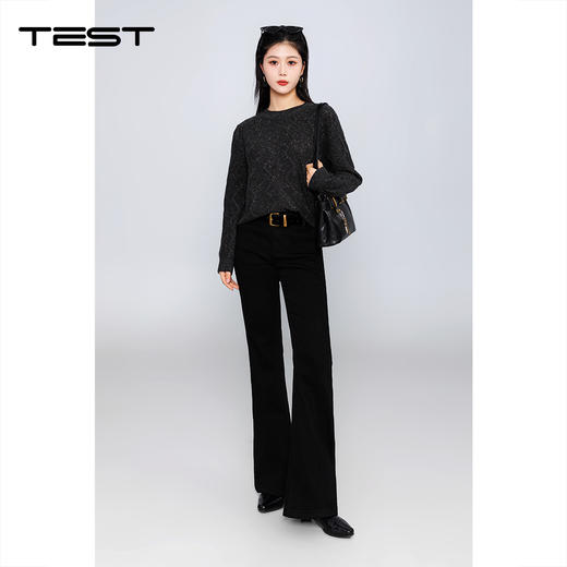 冬上新时尚微喇修身显瘦气质牛仔裤3254099 商品图3