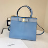 菲拉格慕 Vara 蝴蝶结 蓝金 box牛 手提 斜挎包 商品缩略图0