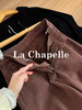 专柜实拍【磨毛阔腿裤】拉夏贝尔/La Chapelle全棉立体有型显瘦高腰卷边直筒阔腿百搭牛仔裤 商品缩略图11