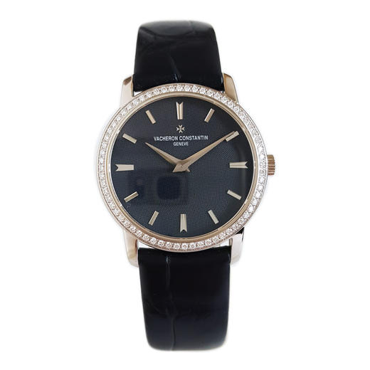 【95新】Vacheron Constantin 江诗丹顿25558/000G-9758石英机芯30MM（女款）传袭系列18K白金；镶嵌原厂钻石表圈170126NJS48 商品图0