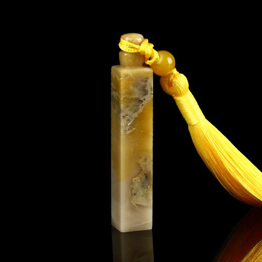 孤品17719昌化石博古钮小方章硬笔小章料落款章-1.0*1.0*6.3cm 商品图3