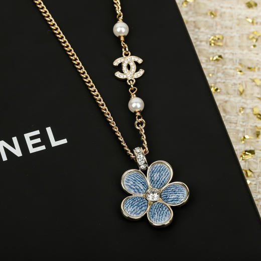 香奈儿 仿牛仔花花双c项链（XTY） 商品图9