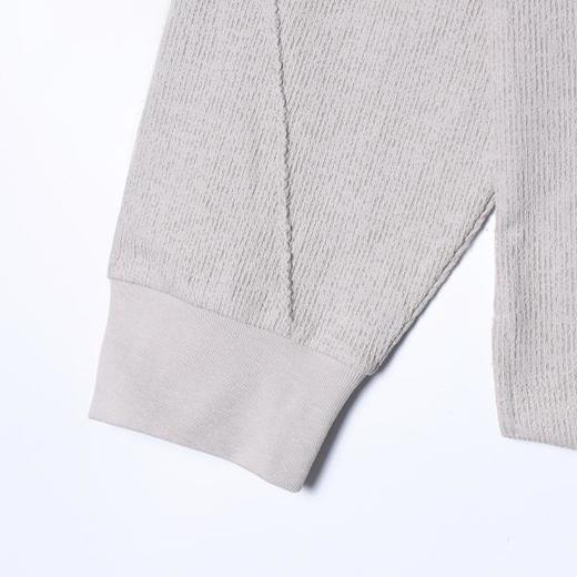 6622003SDSA男装2026新款高贵轻奢韩版肌理感圆领长袖T恤百搭时尚上衣 商品图3