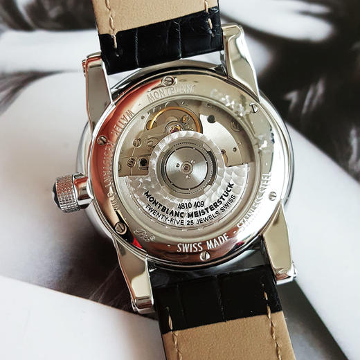 【95新】MONTBLANC 万宝龙U0105812自动机械机芯日期显示39MM（男款）时光行者系列精钢130126NJS19 商品图6
