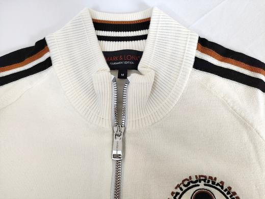 M&L家新款女士针织外套来啦！渠道高品质❗️纱线全客供韩国🇰🇷的！非常漂亮的配色，非常精致又醒目的logo徽标设计，店内抢手货，基本全部，上身又酷🆒又好看的运动风，不容任何反驳！配适度极高！ 商品图2