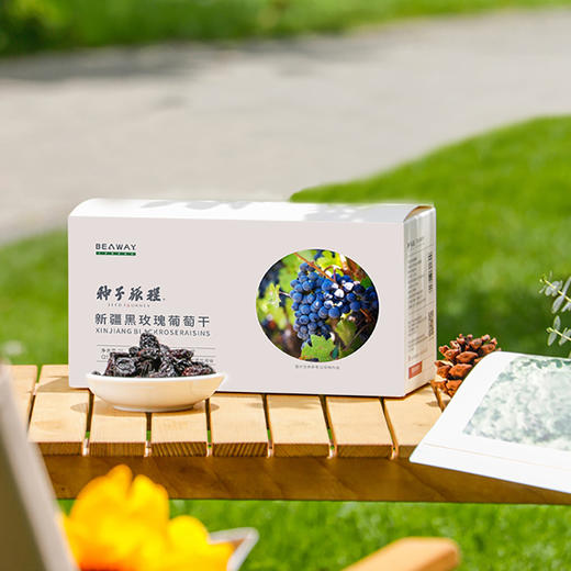 北纬纯净食品|【限时秒杀】新疆原味黑玫瑰黑葡萄干大圆粒玫瑰香250g 商品图0