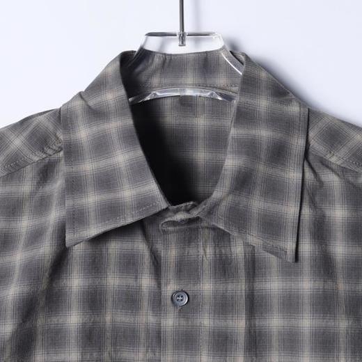 SDSA男士春夏新款痞帅男装韩版撞色格纹格子套头衬衫百搭宽松时尚 商品图1