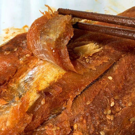 延边辣明太鱼拌菜小零食延边特产辣鱼块朝鲜族美食鱼干鱼条鱼丝甜辣3条包邮到家 商品图1