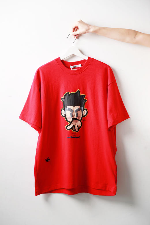 复古大印花tee，面料是真的棒。街头美式圆领正肩宽松t恤E013188 商品图4