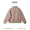 SDSA男士春夏新款痞帅男装老钱风商务百搭拉链翻领夹克外套宽松 商品缩略图5