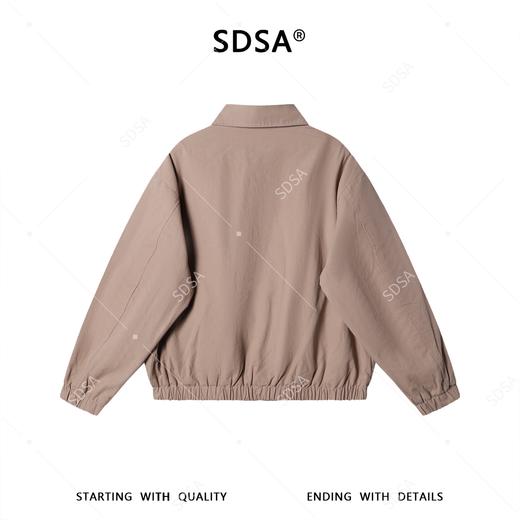SDSA男士春夏新款痞帅男装老钱风商务百搭拉链翻领夹克外套宽松 商品图5