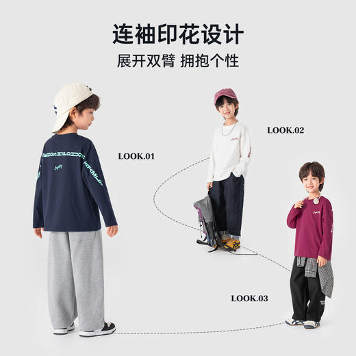 【件件底价，童装双倍积分】多多家男童长袖T恤纯棉春秋季2026春装新款儿童印花打底男孩上衣11395 商品图1