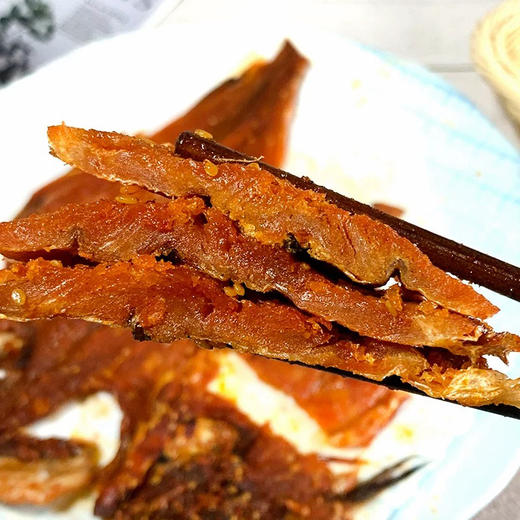 延边辣明太鱼拌菜小零食延边特产辣鱼块朝鲜族美食鱼干鱼条鱼丝甜辣3条包邮到家 商品图2