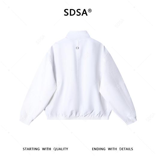 SDSA男士春夏新款痞帅男装设计师百搭纯色拉链立领夹克外套时尚 商品图4