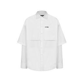 DSQUARED2 男士字母徽标印花棉质长袖衬衫 白色 S74DM0947 S36275 100