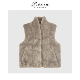 04-2潘依绣丁丁宠粉复古气质高级感保暖百搭立领无袖马甲Q96459