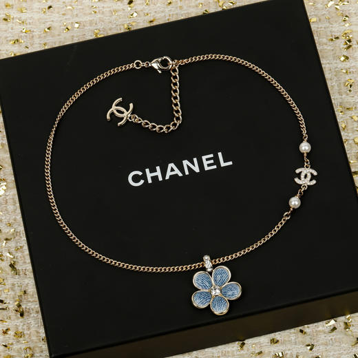 香奈儿 仿牛仔花花双c项链（XTY） 商品图12