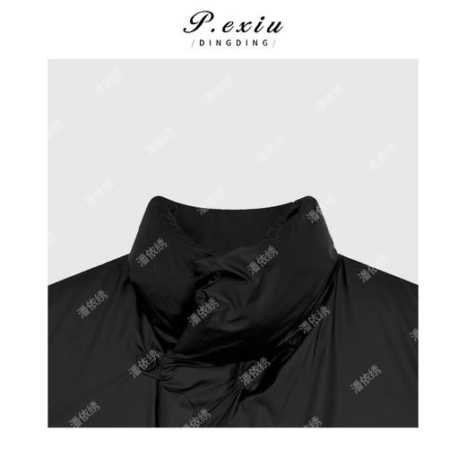 04-2潘依绣丁丁宠粉进口白鸭绒时髦极简光泽感无袖立领羽绒服马甲Q10604 商品图2