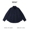 8256SDSA男装2026新款高贵轻奢韩版时尚纯色拉链立领衬衫外套百搭宽松 商品缩略图1