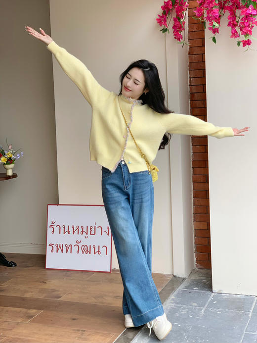 【百图lulu定制】【轻松牛仔裤】棉莱赛尔混纺 轻松 直筒牛仔裤 商品图9