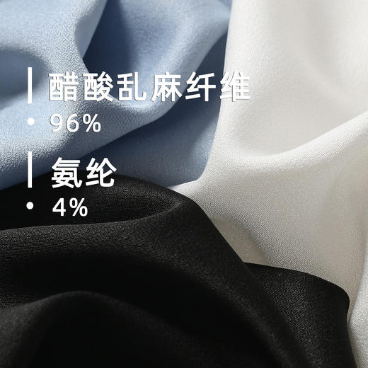 雪纺衬衫女新款高级感大码女装白色长袖上衣垂感通勤黑色女士衬衣 商品图2