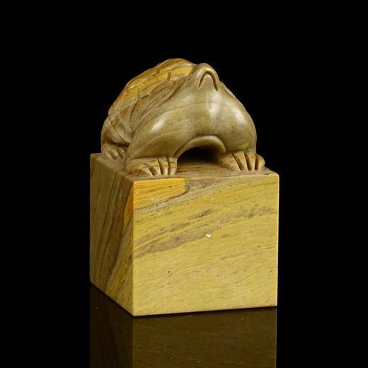 孤品17738木纹石龟钮姓名章落款章-3.0*3.0*4.8cm 商品图1