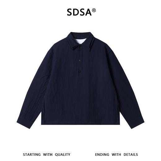 C7001SDSA春夏新款痞帅男装韩版拼接撞色假两件翻领衬衫百搭套头衬衣 商品图1