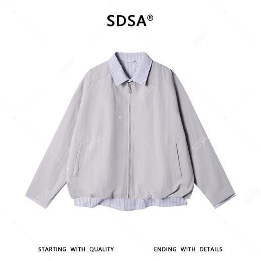 SDSA男士春夏新款痞帅男装韩版休闲假两件翻领夹克外套百搭时尚 商品图1