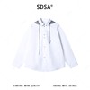 C7009SDSA男士春夏新款痞帅男装时尚潮牌撞色拼接连帽衬衫百搭宽松衬衣 商品缩略图1