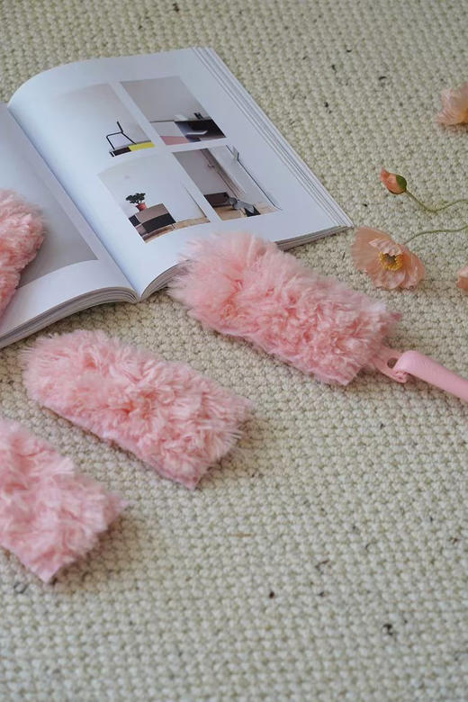 papi酱同款！【秉秀水蜜桃抗菌泡泡掸】🔸干湿两用，清洗自带泡沫，水蜜桃味🔸蜘蛛网仿生纤维，捕捉微尘！ 商品图2