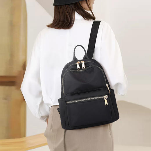 丁摩 新款女双肩包轻便防水尼龙布包 旅行背包韩版潮5ZF-620 商品图1