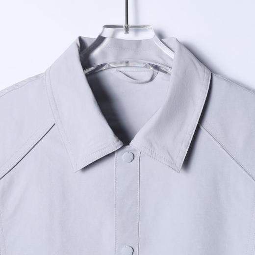 SDSA男士春夏新款痞帅男装复古设计感拼接按扣翻领夹克外套百搭 商品图1