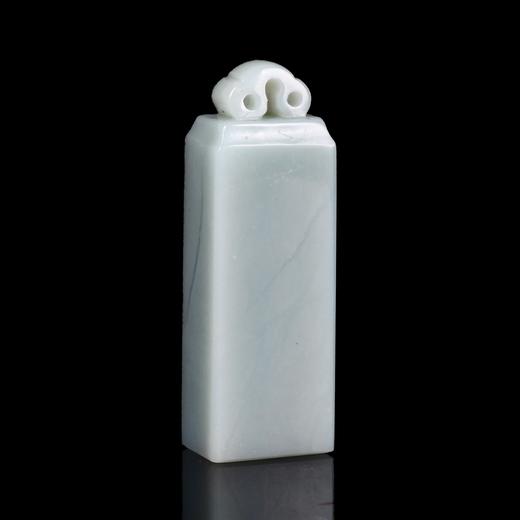 孤品17705天青石如意钮扁章书画闲章藏书印小楷牙章-1.0*1.5*4.7cm 商品图2